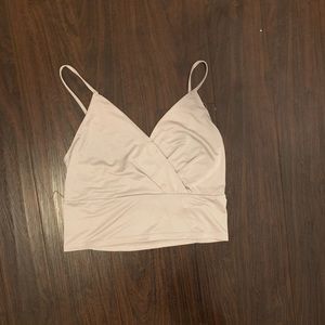 Silver Crop top
